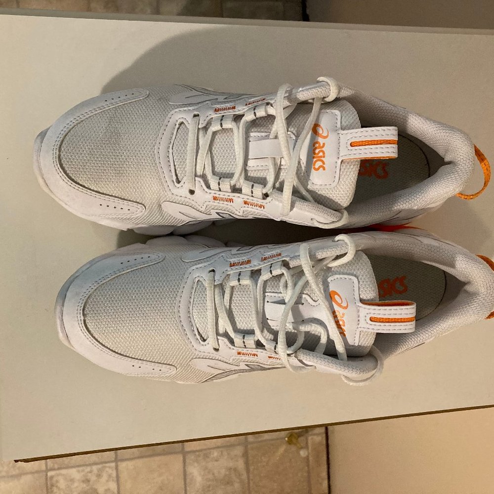 Asics GEL-QUANTUM 90 White/Sun Peach Running Sneakers - Picture 3 of 12